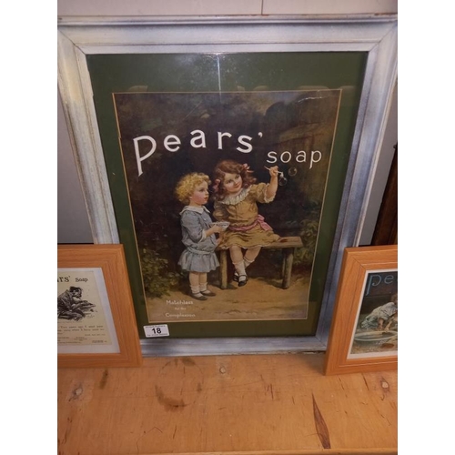 18 - A group of Pears soap advertising pictures