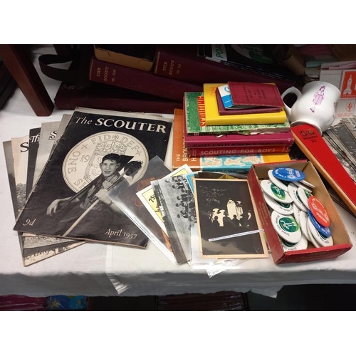 23 - A good selection of vintage Scouting & guide memorabilia including stamps, postcards, books 1960's -... 