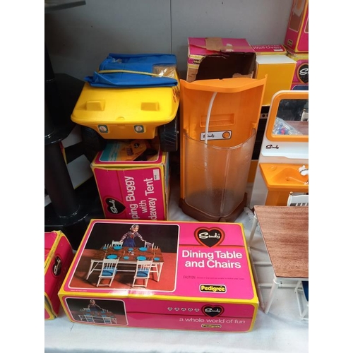 30 - A good selection of 1970's boxed Sindy furniture in various conditions (some items A/F, some boxes A... 