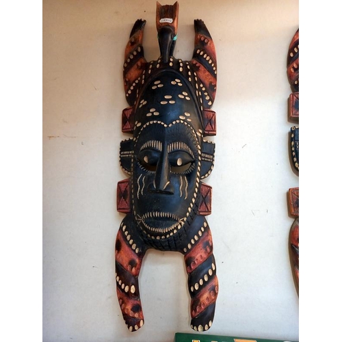 3 - 3 African wall masks in Dan style