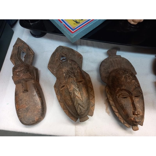 44 - 8 small African tribal masks