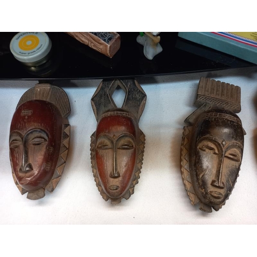 44 - 8 small African tribal masks