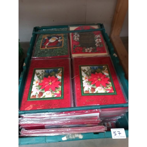 57 - A quantity of mixed Christmas cards & a quantity of mixed greeting cards etc.