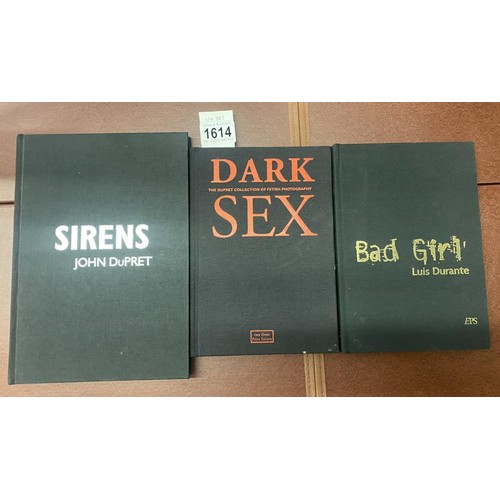 1614 - 3 limited edition the Erotic Print Society books - Dark Sex, Bad Girl and Siren.