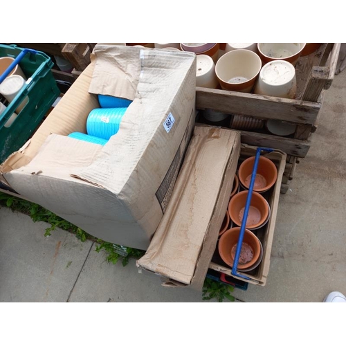 567 - 8 boxes of plant pots. Collect Only