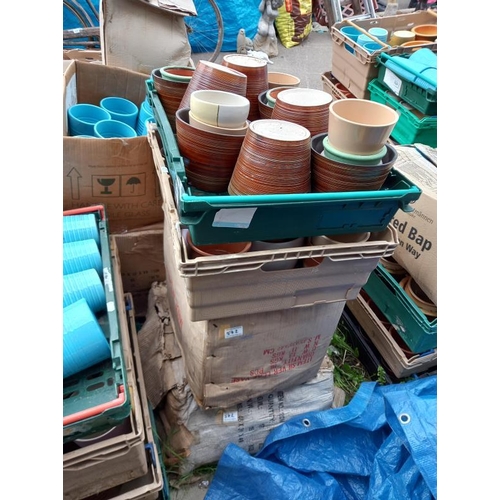 572 - A large quantity of plant pots. Collect Only