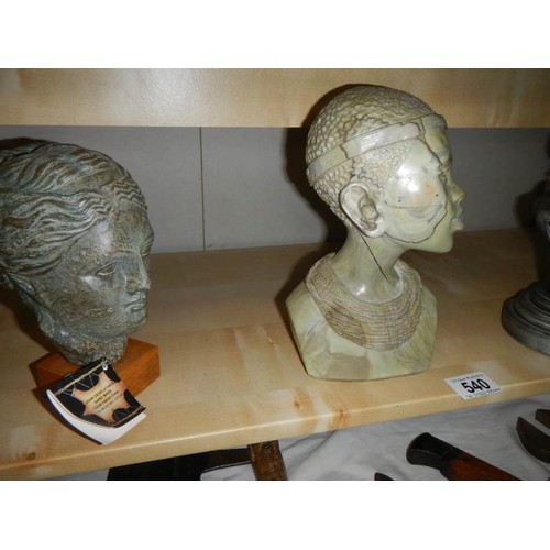 540 - A mixed lot of old busts.