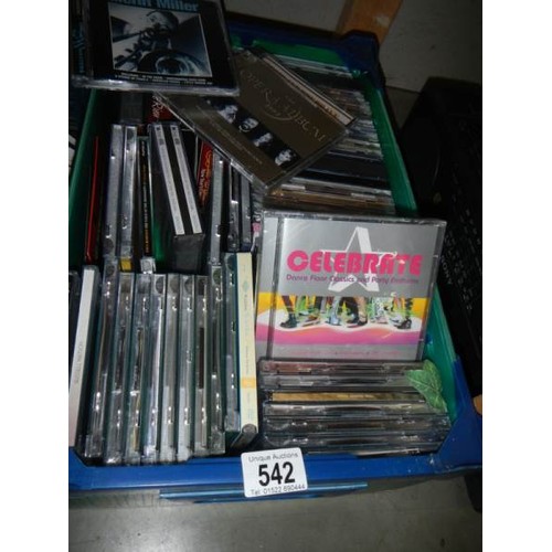 542 - A tray of CD's.