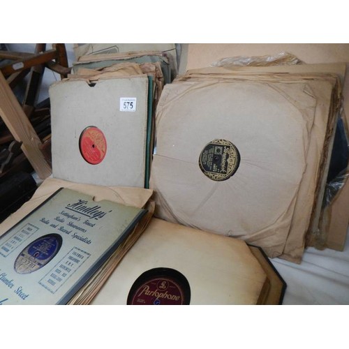 575 - A quantity of 78 rpm records.