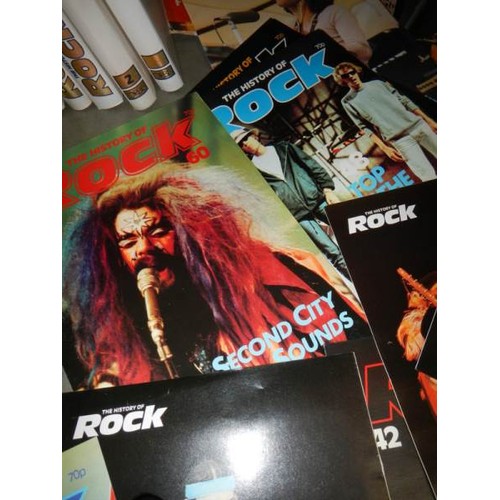 677 - A quantity of rock books etc.,