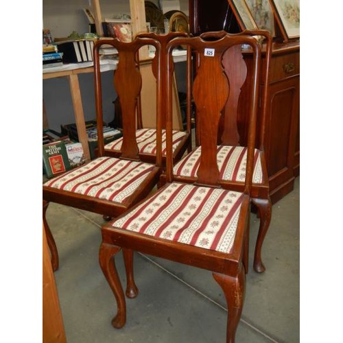 825 - A set of four Edwardian mahogany dining chair, in good condition, COLLECT ONLY.