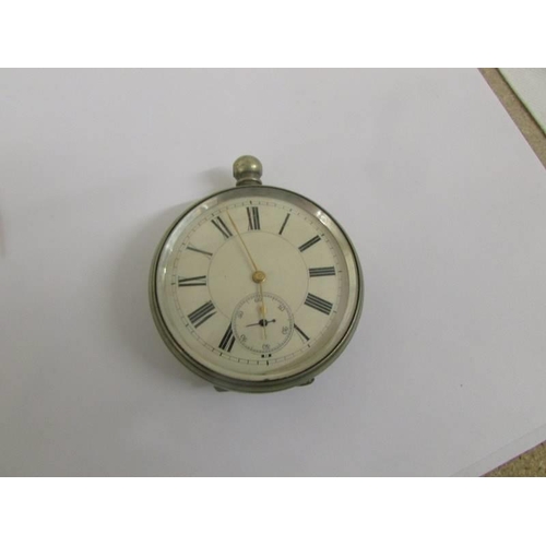 1039 - Two pocket watches and a silver ladies wrist watch, a/f for spares or repair.