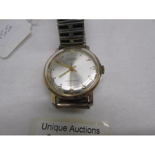 1048 - A mid 20th century Donada 17 jewel antimagnetic Swiss made gent's wrist watch.