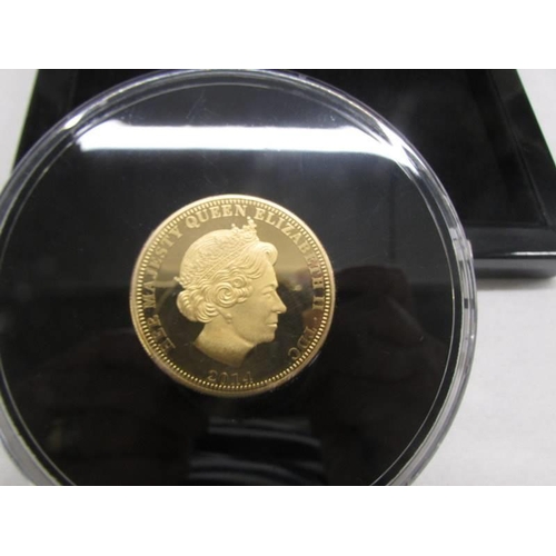 The Queen's 88th birthday gold plate on silver proof triple thickness £ ...