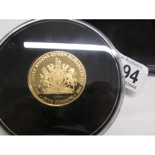 The Queen's 88th birthday gold plate on silver proof triple thickness £ ...