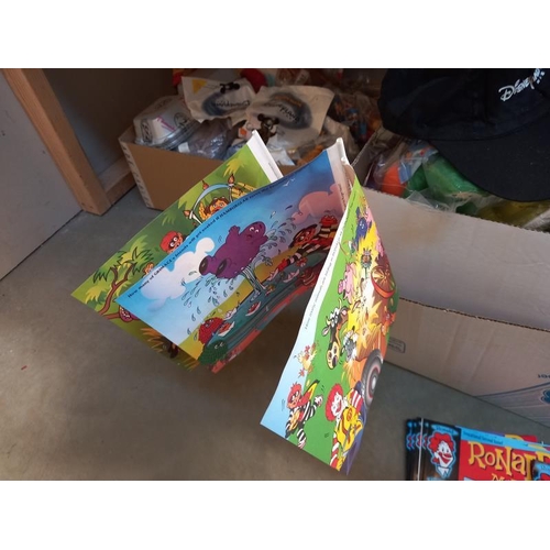 1 - A large lot of McDonalds toys still in bags, from the 90's and 2000's, may have some complete lots i... 