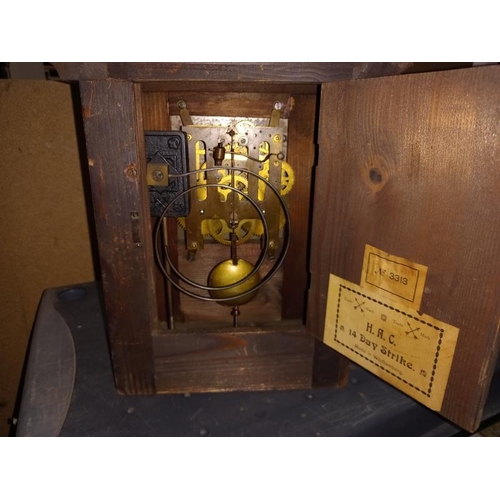 125 - 2 Edwardian clocks, working but both need attention