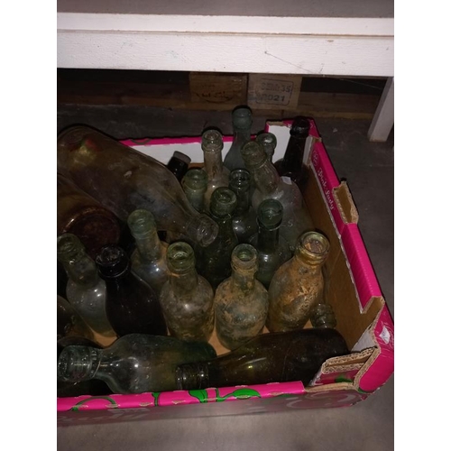 133 - A mixed lot of bottles. Taylor & Co, Henry James etc