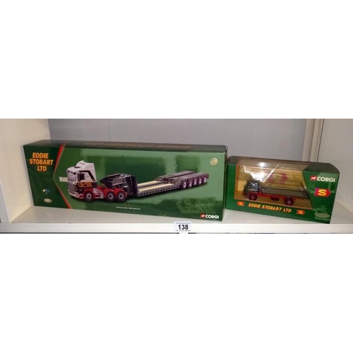 138 - 2 Corgi Classics CC12203, & 23203 Eddie Stobart models