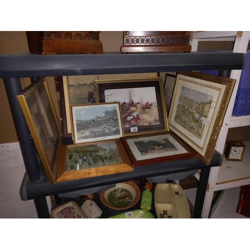 145 - A quantity of framed & glazed pictures