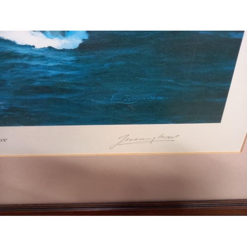 25 - A signed print South Atlantic task force by Robert Taylor (76cm x 59cm) COLLECT ONLY