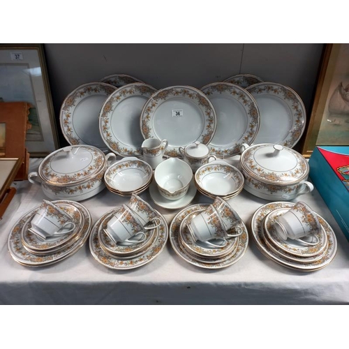 36 - 42 pieces of Noritake tea and dinner ware, COLLECT ONLY.