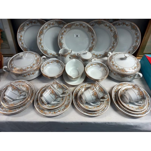 36 - 42 pieces of Noritake tea and dinner ware, COLLECT ONLY.