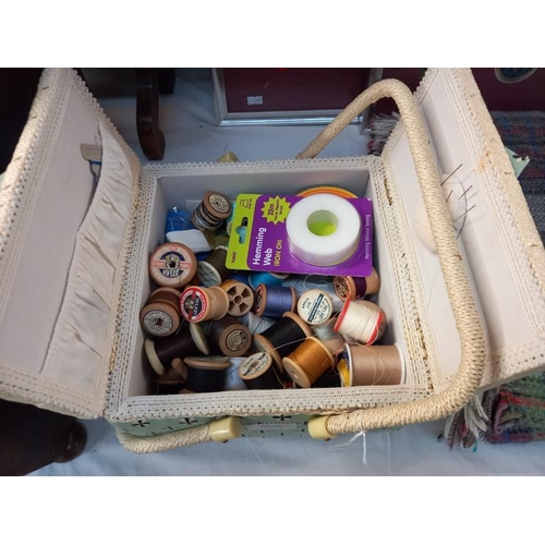 52 - A Kirsty Allsop sewing basket & contents