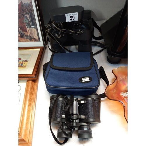 59 - 2 sets of binoculars including Chinon RB & Miranda 8x30