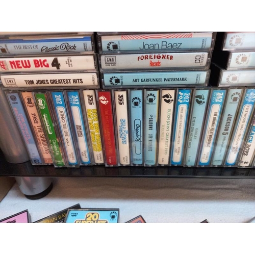 63 - Aproximately 80 vintage cassette tapes including The Beatles, Rolling Stones, Dr Hook, ELO, Fleetwoo... 