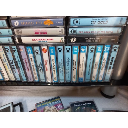 63 - Aproximately 80 vintage cassette tapes including The Beatles, Rolling Stones, Dr Hook, ELO, Fleetwoo... 