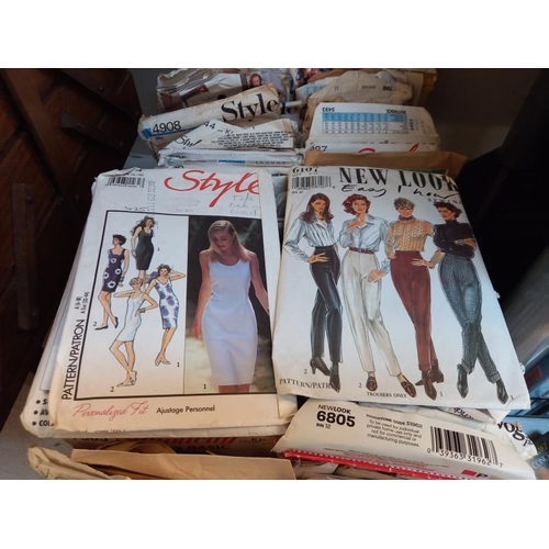 64 - Over 80 vintage sewing patterns