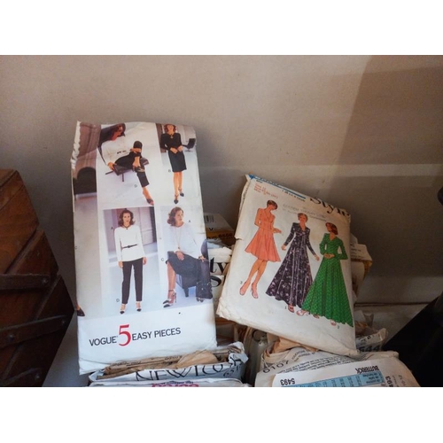 64 - Over 80 vintage sewing patterns