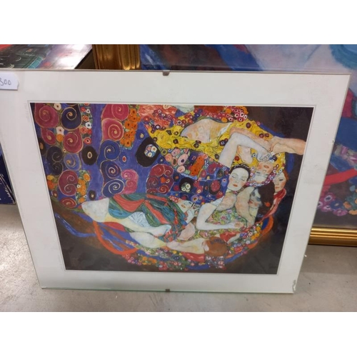 73 - 2 Gustav Klint 'The Virgin' prints & Leon Bakst dancer print