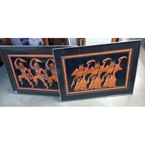 83 - A pair of large classical Greek style erotic prints