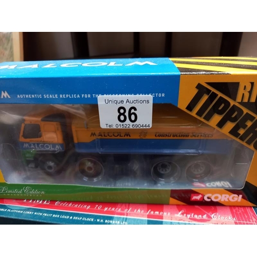 86 - 3 Corgi Die cast commercial vehicles, No: 17502, CC13504 & CC12107