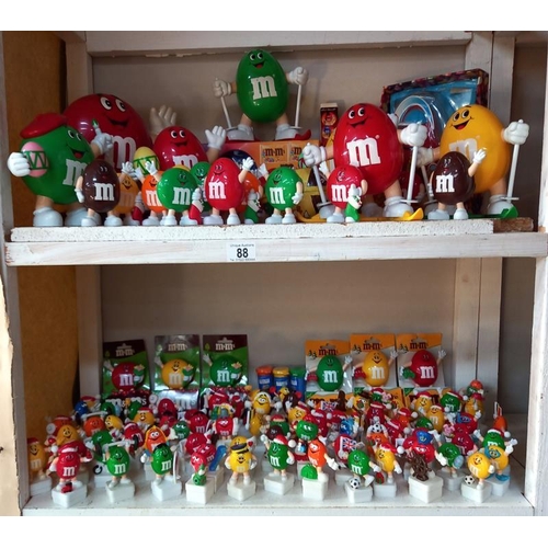 88 - A large collection of M & M's figures