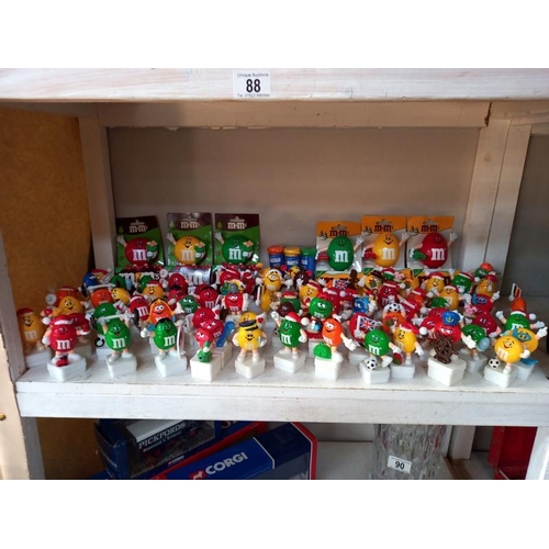 88 - A large collection of M & M's figures