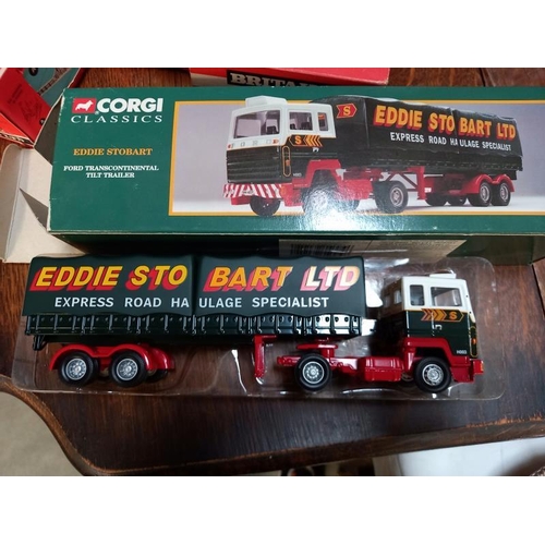 94 - 5 Corgi Eddie Stobart models