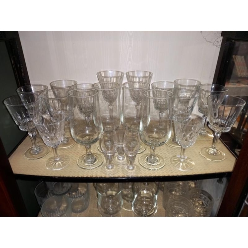 198 - A varied selection of drinking glasses