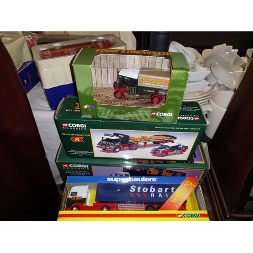 217 - A quantity of Corgi Die cast Eddie Stobart models