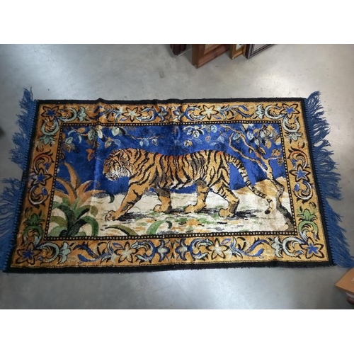 265 - 2 tapestries, a Tiger and a Stag and Deer.