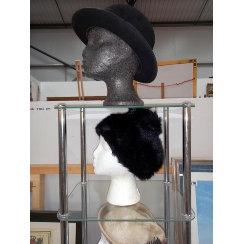 269 - A selection of ladies hats (heads not included).