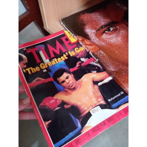 288 - A selection of old books including Mohammed Ali, Cassius Clay.