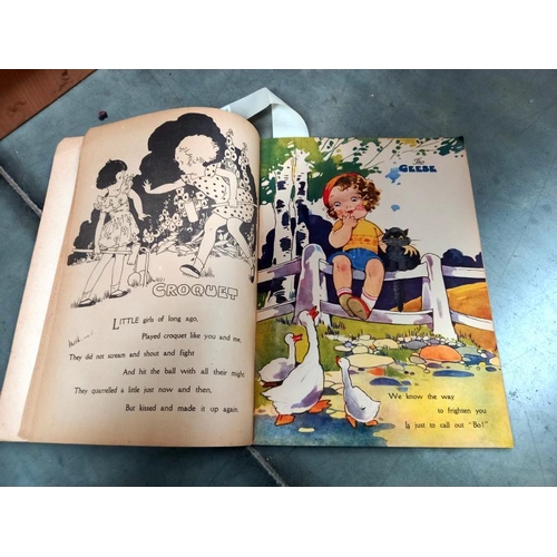 290 - A rare vintage Little Friends unused story and rhymes colouring book by Agnes Richardson.