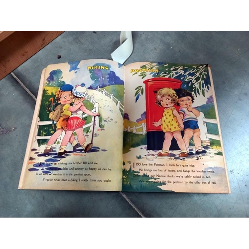 290 - A rare vintage Little Friends unused story and rhymes colouring book by Agnes Richardson.