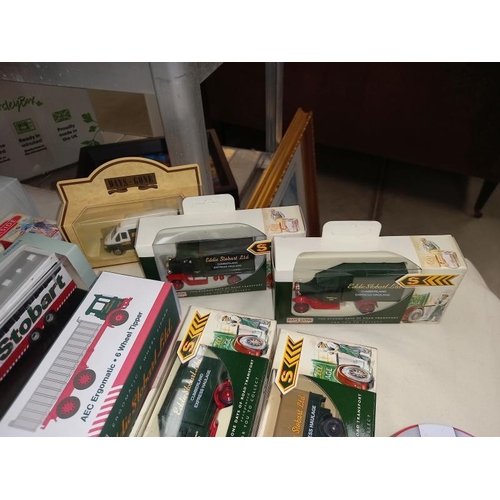 297 - A quantity of Diecast Lledo and Atlas edition Eddie Stobart models.