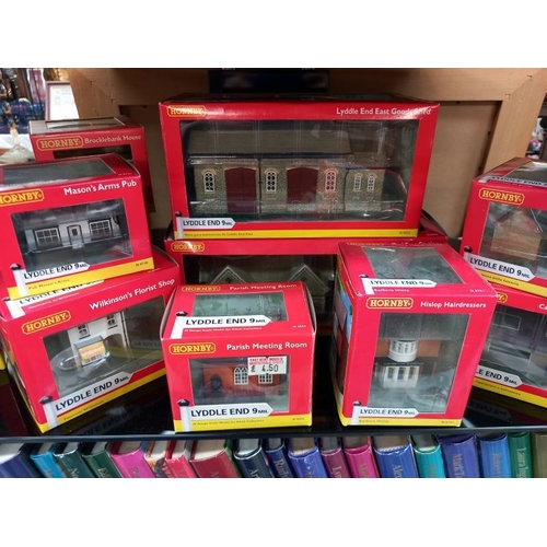 331 - 15 boxed Hornby Lyddle End model railway buildings