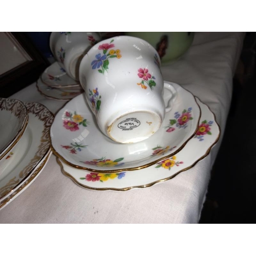 339 - An imperial crown China tea set, 2 trios and 10 piece coffee set.