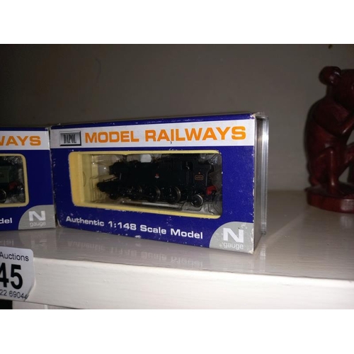 345 - 2 Dapol model railways N gauge ND-019 ND- 059 engines.